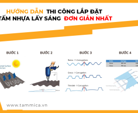 Hướng dẫn thi công lắp đặt tấm nhựa lấy sáng đơn giản nhất
