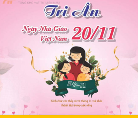 In background 20/11 nhanh giá rẻ tại Dĩ An