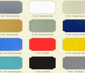 Tấm Alu đỏ ngoài trời EV 3010