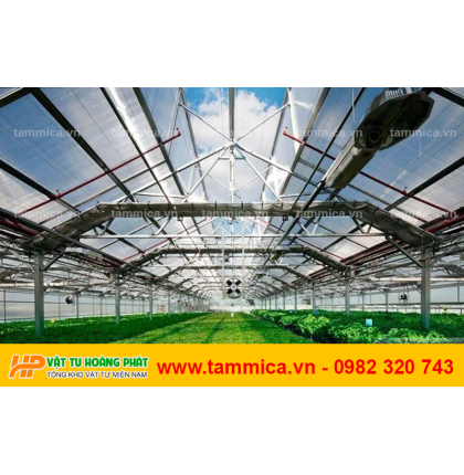Tấm lợp poly đặc ruột dày 2mm