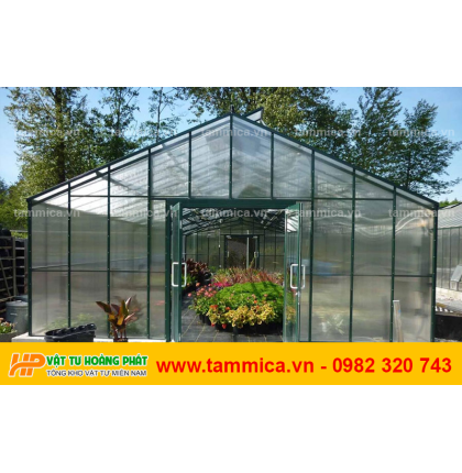 Tấm lợp poly đặc ruột dày 2mm