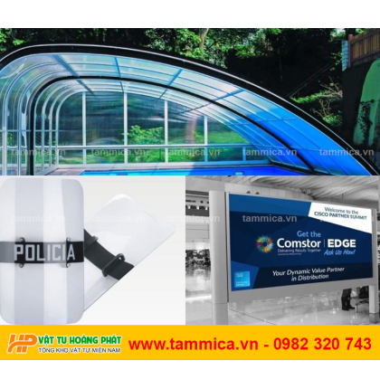 Tấm lợp poly đặc ruột dày 4mm