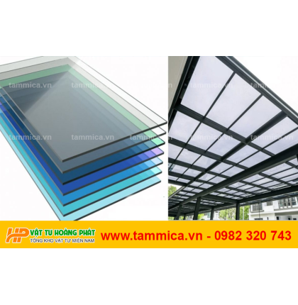 Tấm lợp poly đặc ruột dày 15mm