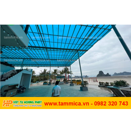 Tấm lợp poly đặc ruột dày 15mm