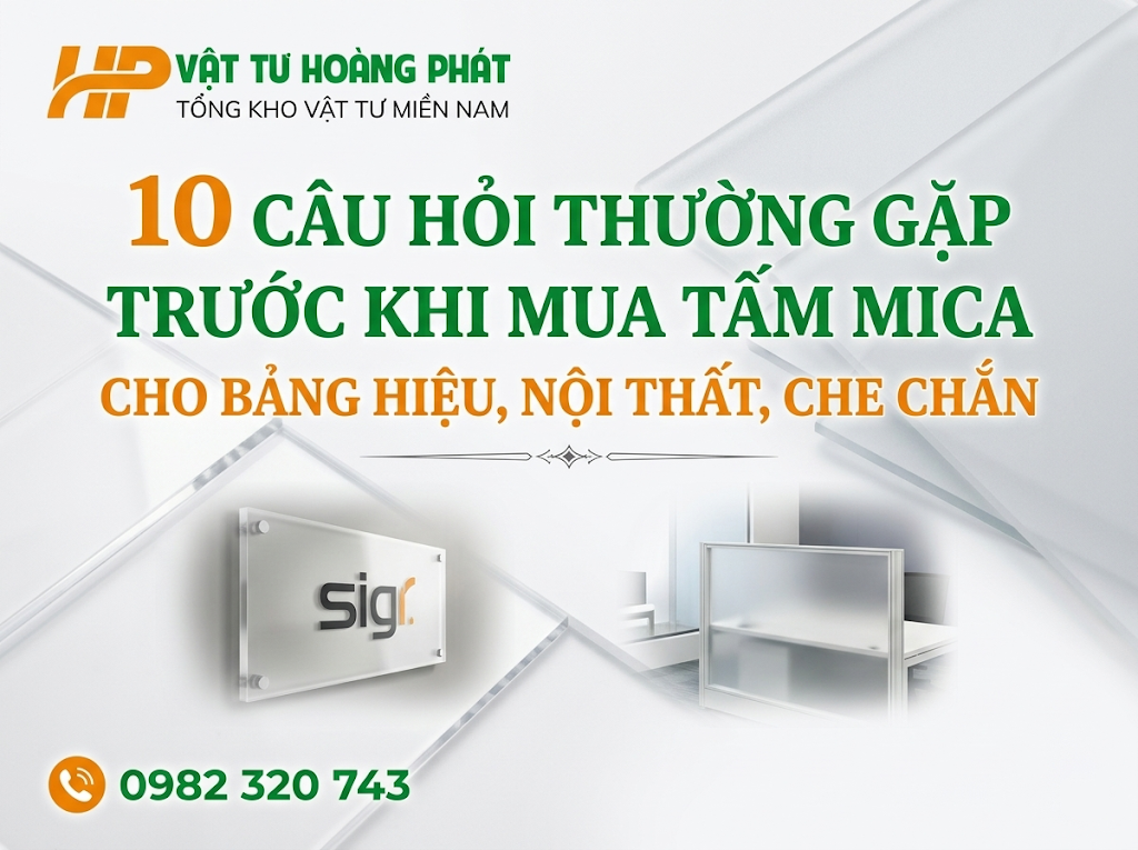 10 câu hỏi thường gặp trước khi mua tấm mica