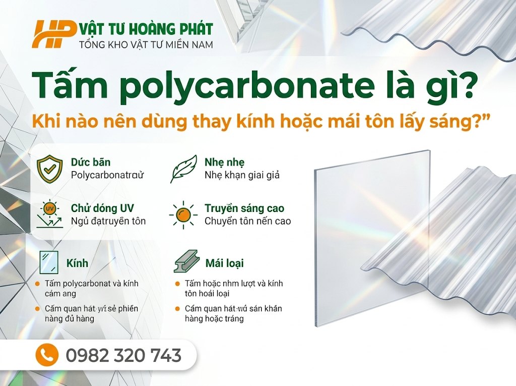 Tấm polycarbonate là gì? 
