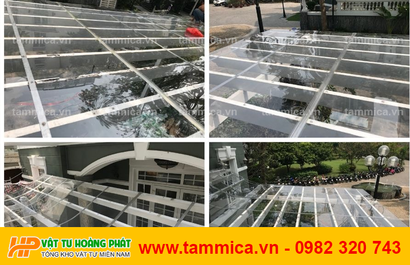 Thi công tấm lợp Polycarbonate đặc, rỗng ruột uy tín TPHCM