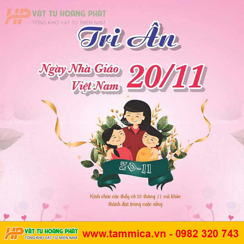 In background 20/11 nhanh giá rẻ tại Dĩ An